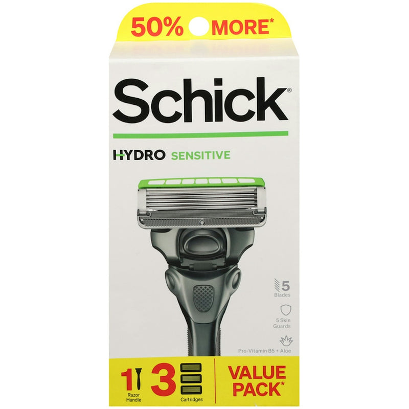 Schick Schick Sensitive Hydro Razor Value Pack 1Ea Personal Care Light Gray