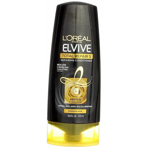 L'Oreal L'Oreal Paris Elvive Total Repair 5 Repairing Conditioner, 12.6 oz Conditioners Black
