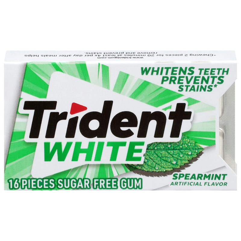 Trident Trident White Sugar Free Spearmint Gum 16 pieces Candy & Chocolate Lavender