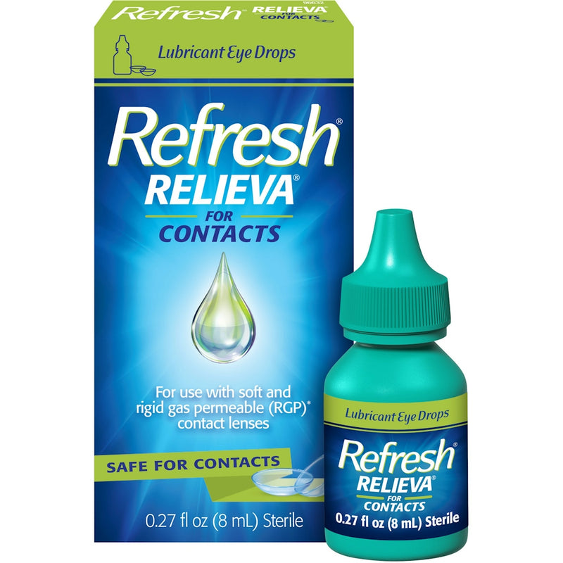 Refresh Refresh Relieva Eye Drops For Contacts - 0.27 Fl Oz Eye Drops & Lubricants White Smoke