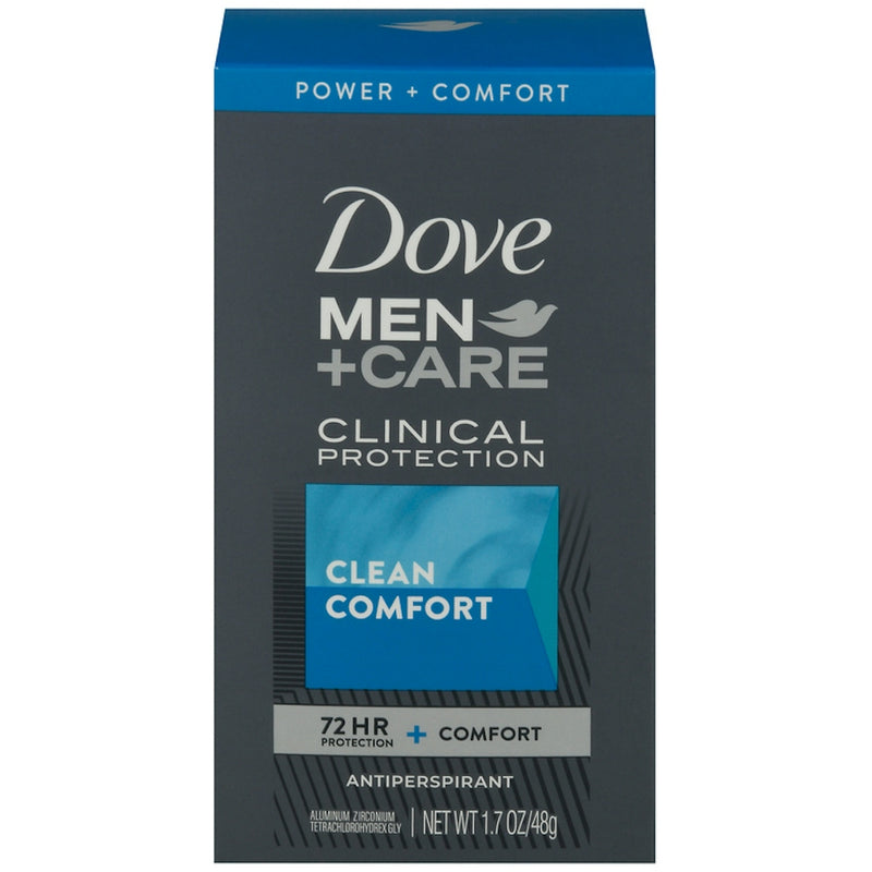 Dove Dove Men + Care Clinical Protection Antiperspirant Deodorant Solid Clean Comfort 1.70 Oz Deodorant Dark Slate Gray