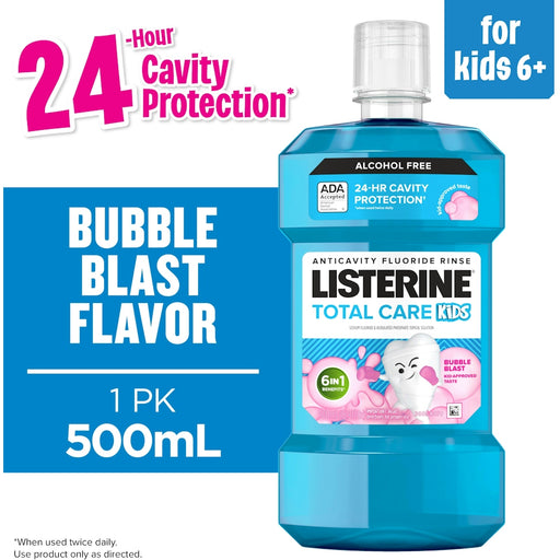 Listerine Listerine Smart Rinse, Mouthwash, Anticavity Fluoride, Bubble Blast, 16.9 Fl Oz Mouthwash White Smoke