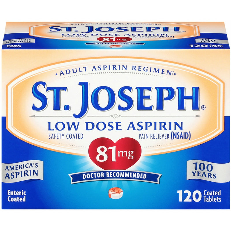 St. Joseph St. Joseph Low Dose Aspirin  Tablets 120 Ea Health & Beauty White Smoke