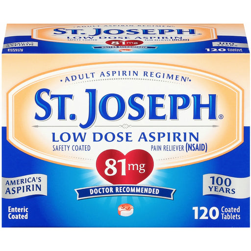 St. Joseph St. Joseph Low Dose Aspirin  Tablets 120 Ea Health & Beauty White Smoke
