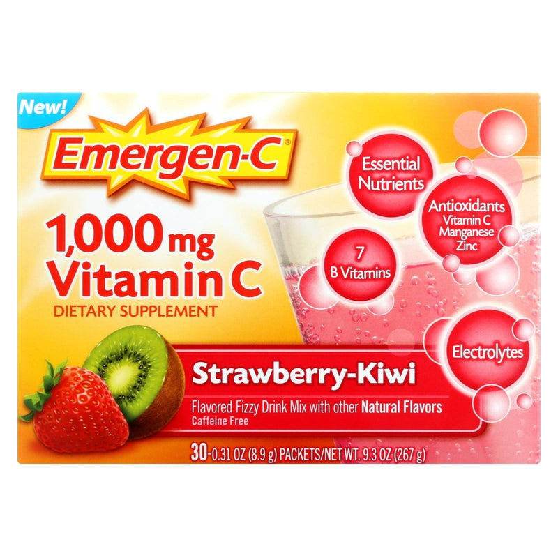 Emergen-C Emergen-C Strawberry Kiwi 30 ct Vitamin & Supplements Bisque Default Title