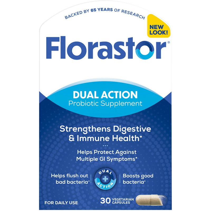Florastor Florastor Daily Probiotic Supplement Capsules For Men And Women 30.0ea Health & Beauty White Smoke