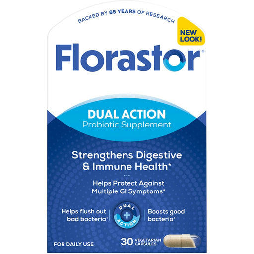 Florastor Florastor Daily Probiotic Supplement Capsules For Men And Women 30.0ea Health & Beauty White Smoke