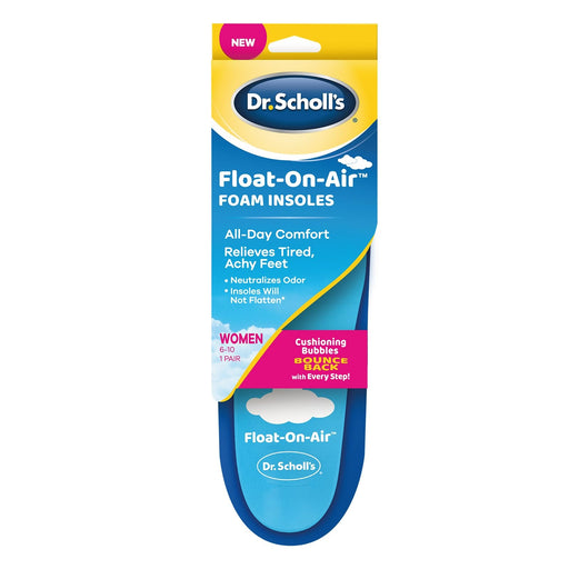 Dr. Scholl's Dr. Scholl's Float-On-Air Comfort Insoles for Women, Size 6-10 (1 Pair) Insoles & Inserts White Smoke