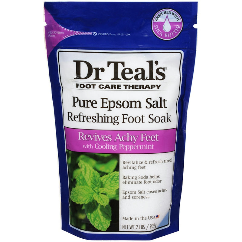 Dr Teal's Dr Teal’s Cooling Peppermint Epsom Salt Foot Soak Foot Care White Smoke
