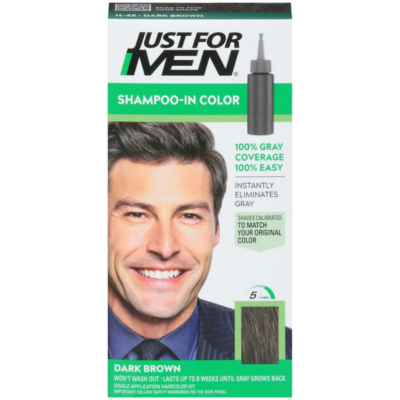 Just For Men Just For Men Original Formula Men’s Hair Color, Dark Brown #45 Shampoo Lavender