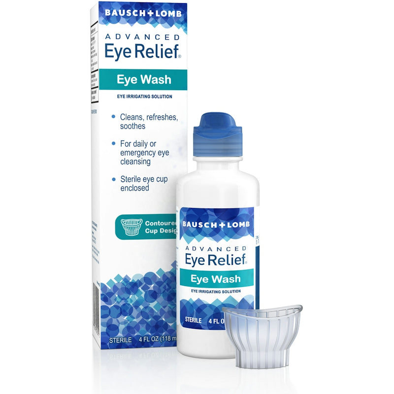 Bausch + Lomb Bausch + Lomb Eye Wash Advanced Relief 4.00 Fl Oz First Aid White Smoke