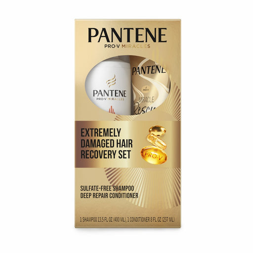 Pantene Pantene Pro-V Miracles Extreme Damage Hair Recovery Shampoo And Conditioner Dual Pack - 2pk/21.5 Fl Oz Shampoo & Conditioner Sets Dark Khaki