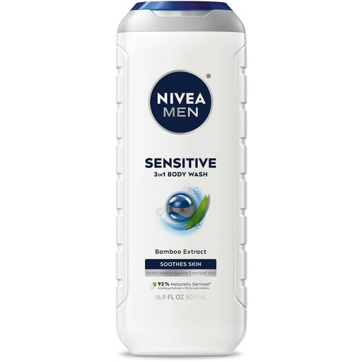 NIVEA Men NIVEA Men Body Wash, Sensitive, Soothes Skin 16.9 Fl Oz Body Wash Lavender
