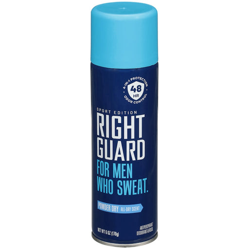 Right Guard Right Guard Sport A/P & Deodorant Spray  Powder Dry  6 Oz Personal Care Sky Blue