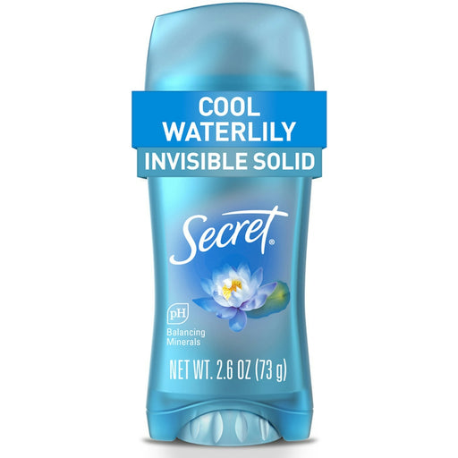 Secret Secret Fresh Invisible Solid Antiperspirant And Deodorant, Waterlily Scent, 2.6oz Deodorant White Smoke