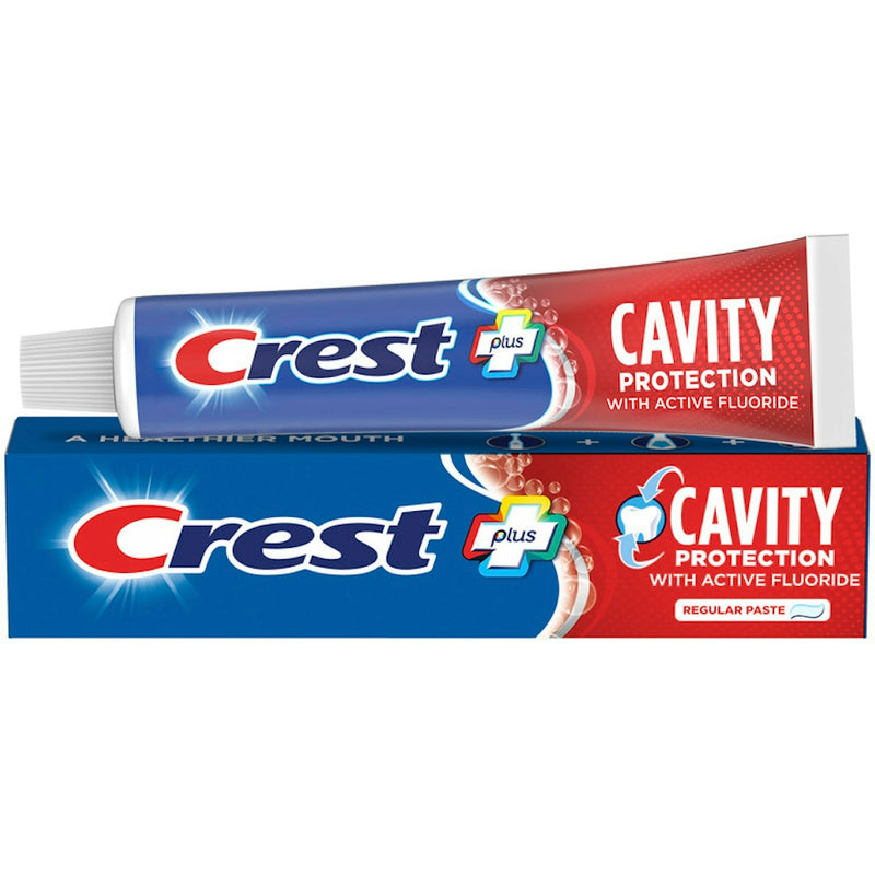 Crest Crest Toothpaste, Regular Paste, Cavity Protection, Fluoride, Anticavity 4.2 Oz Toothpaste White Smoke
