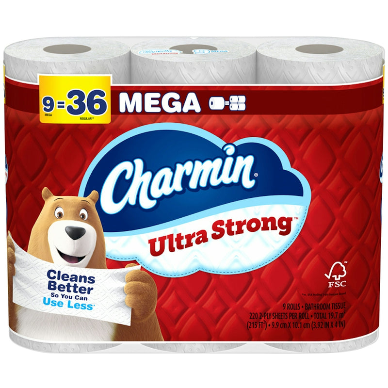 Charmin Charmin 2 Ply Unscented Mega Rolls Bathroom Tissue Toilet Paper Dark Red