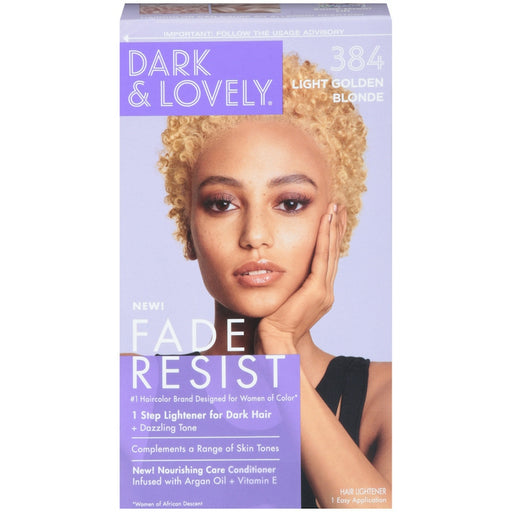 0 Dark and Lovely Fade Resist Hair Color Light Golden Blonde 384 Hair Color Light Gray Default Title