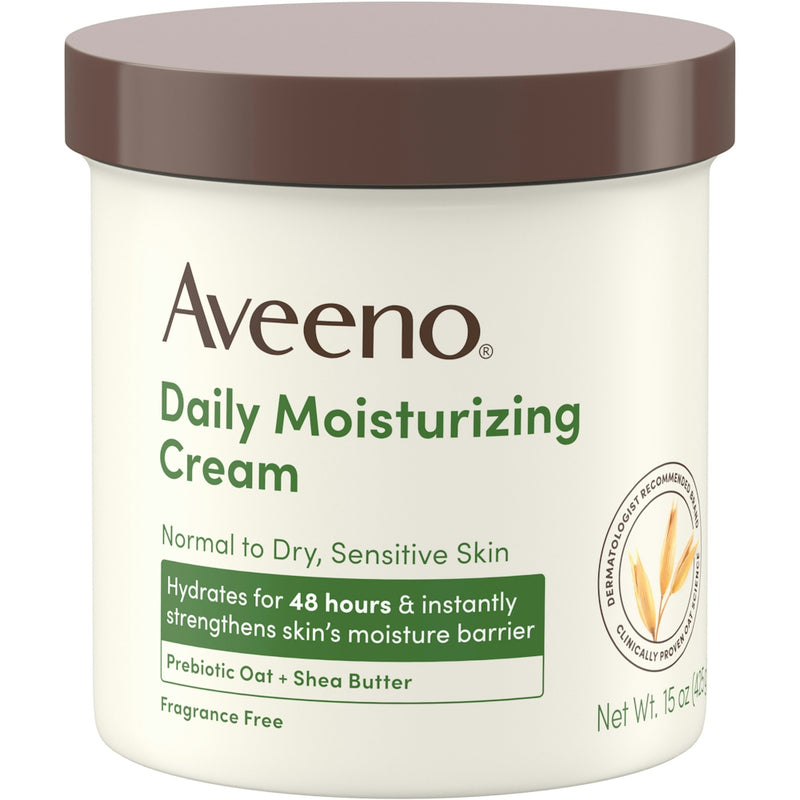 Aveeno Aveeno Daily Moisturizing Cream - Fragrance Free - 15oz Lotion & Moisturizer Antique White