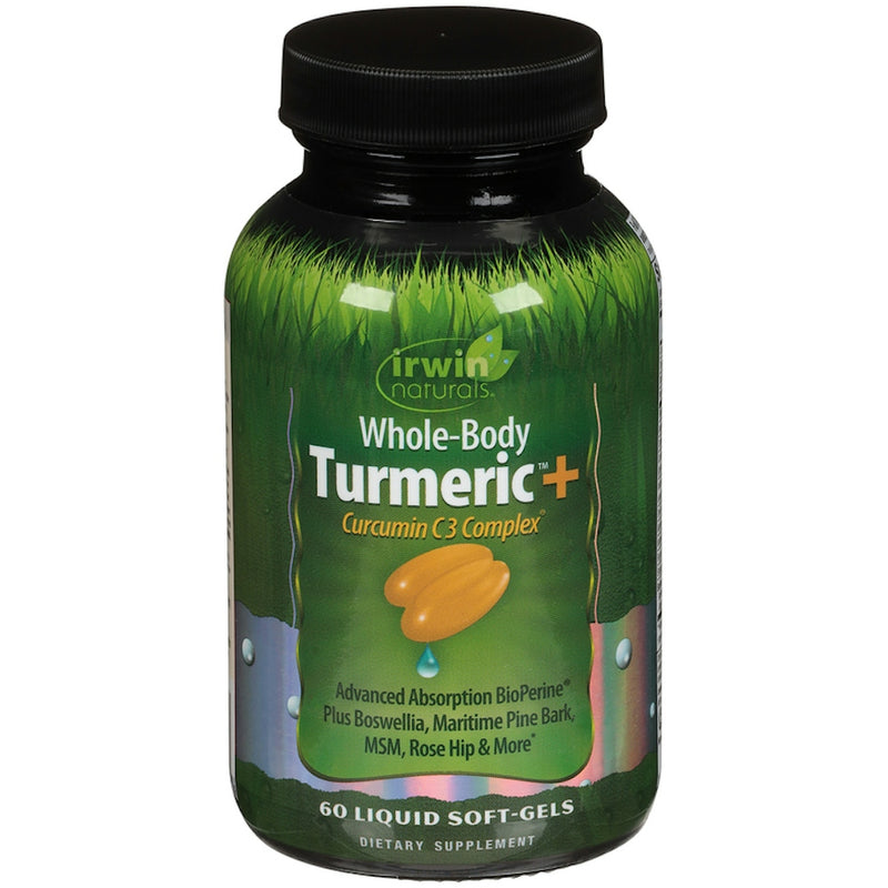 Irwin Naturals Whole-Body Turmeric Extra nGc 60 Sfg Vitamins & Supplements Black