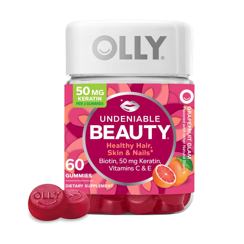 Olly OLLY® Undeniable Beauty – Grapefruit Glam (60 Gummies) Vitamins & Supplements White Smoke