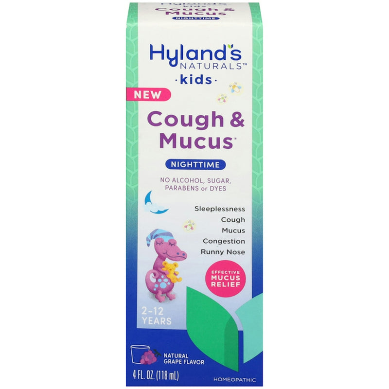 Hyland's Hyland's Naturals Cough & Mucus, Nighttime, Natural Grape Flavor, Kids Medicine & Drugs Lavender