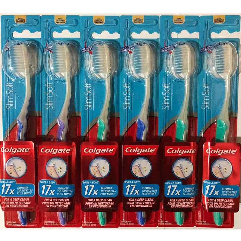 Colgate Colgate Total Advanced Toothbrush, Floss-Tip, Soft 91 Toothbrushes Black
