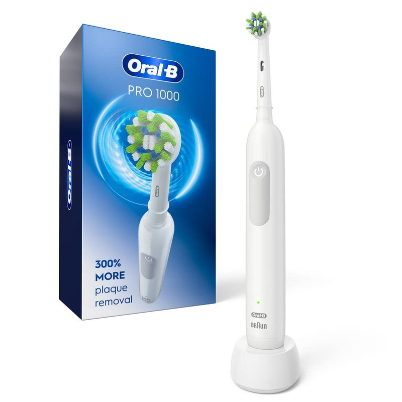 Oral-B Oral-B White Pro 1000 Power Rechargeable Electric Toothbrush, Powered By Braun Toothbrushes White Smoke