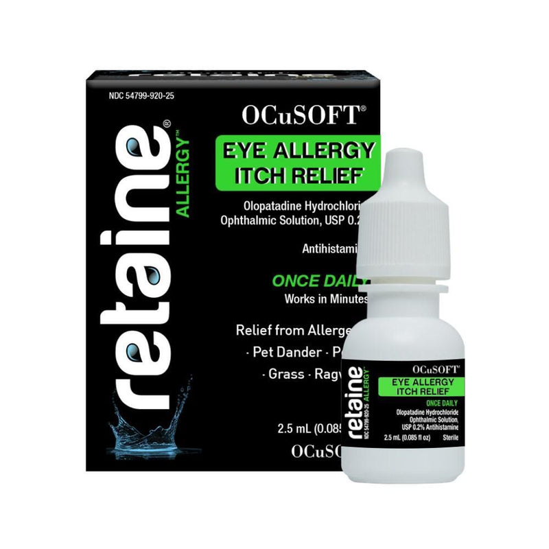 0 Retaine Allergy Eye Drops 2.5ml Eye Drops & Lubricants Black