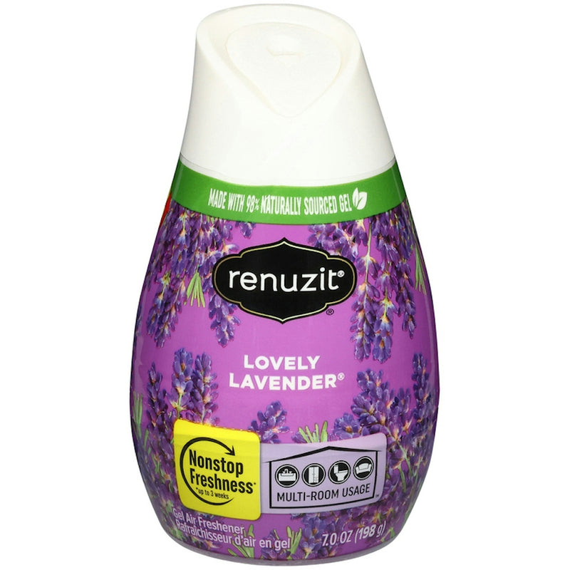 Renuzit Renuzit Gel Air Freshener, Lovely Lavender 7 Oz Air Fresheners White Smoke