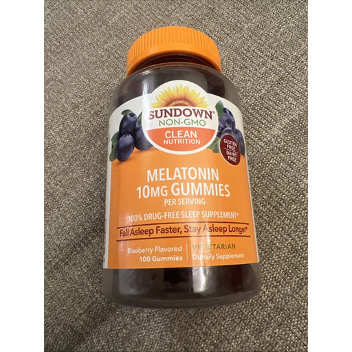 Sundown Naturals Sundown Naturals Melatonin Gummies - Blueberry, 10mg Vitamins & Supplements Rosy Brown