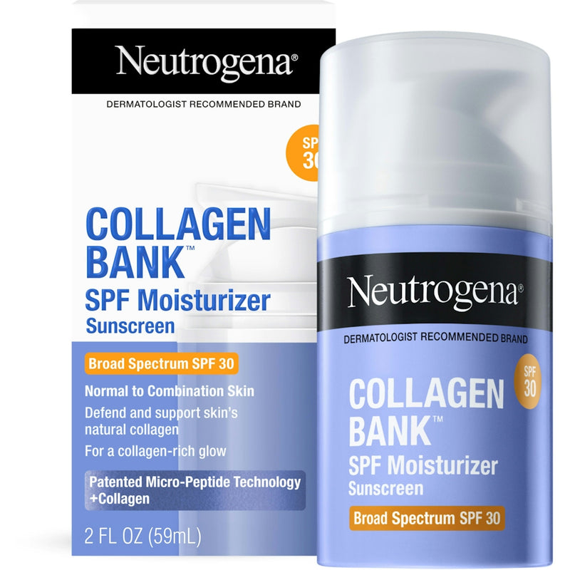 Neutrogena Neutrogena Collagen Bank Daily Face Moisturizer - SPF 30 - 2 Fl Oz Lotion & Moisturizer White Smoke