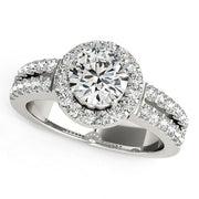 Bids.com 14k White Gold Halo Diamond Engagement Ring With Double Row Band (1 3/8 cttw) Rings White Smoke 3 / White Gold,3.5 / White Gold,4 / White Gold,4.5 / White Gold,5 / White Gold,5.5 / White Gold,6 / White Gold,6.5 / White Gold,7 / White Gold,7.5 / White Gold,8 / White Gold,8.5 / White Gold,9 / White Gold