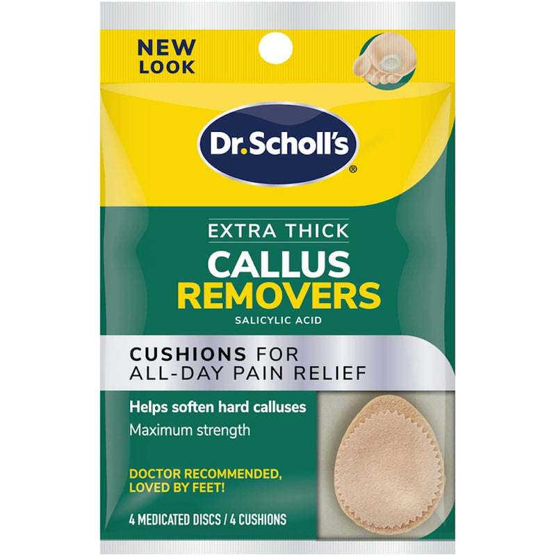 Dr. Scholl's Dr. Scholl's Callus Removers Extra Thick - 4 Pads Health & Beauty Gold