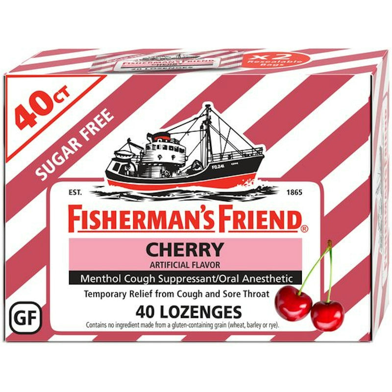 Fisherman's Friend Fisherman's Friend  Lozenges Cherry Sugar Free 40Ct Health & Beauty White Smoke