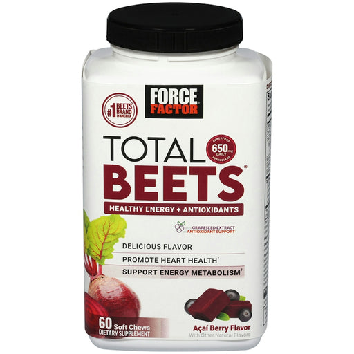 Force Factor Force Factor® Total Beets™ Soft Chews – Acai Berry Flavor Vitamins & Supplements White Smoke