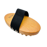 Dural Dural Massage Brush Olive Wood Wooden Knobbles With Beechwood Handle Massage Brush White Smoke