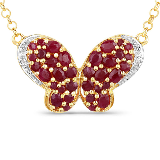 Bids.com 4.15 Carat Genuine Ruby and White Zircon .925 Sterling Silver Pendant Pendants White Smoke