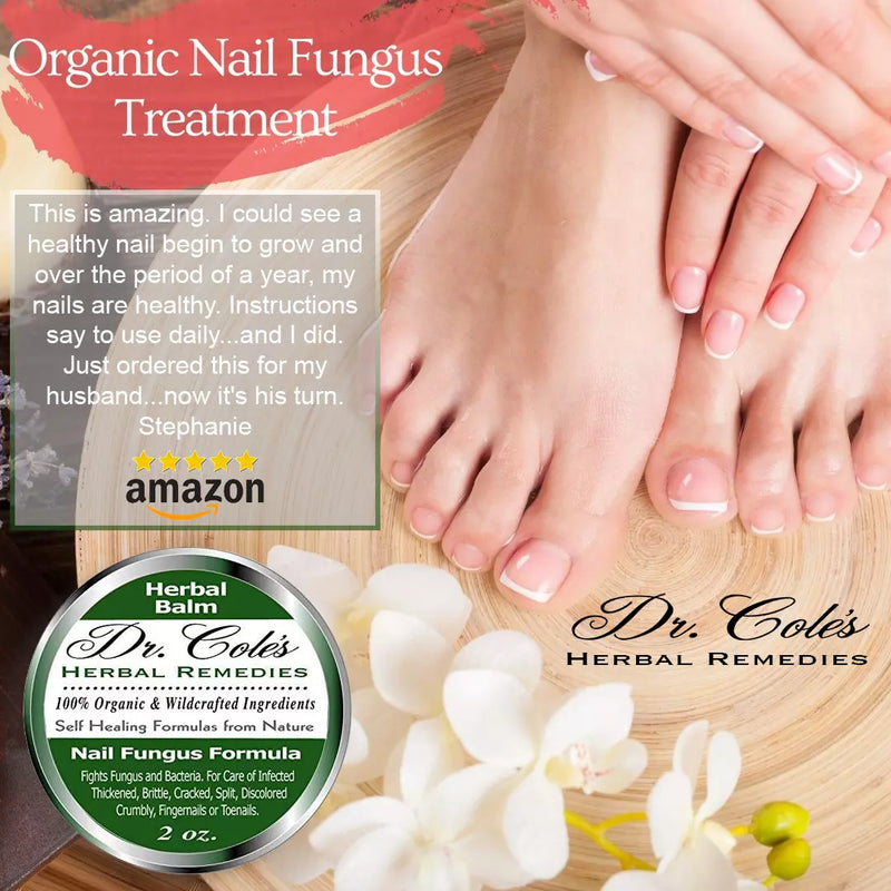 COLEHERBALS LLC 12 - Dr. Cole's Nail Fungus Balm Herbal Peach Puff