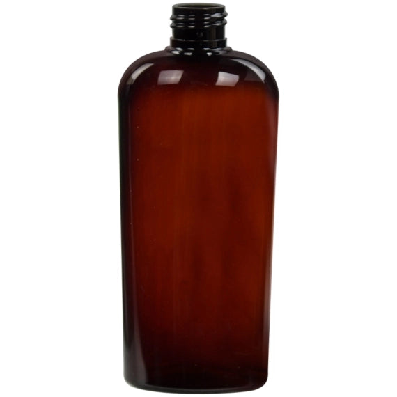 Generic Amber Gradient Oval PET Bottle - 8 oz (12 Pack) Science & Laboratory Dark Red