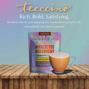 Teeccino Miraculous Mushrooms® Adapt & Protect Instant Herbal Latte Instant Latte Dark Gray Instant Latte