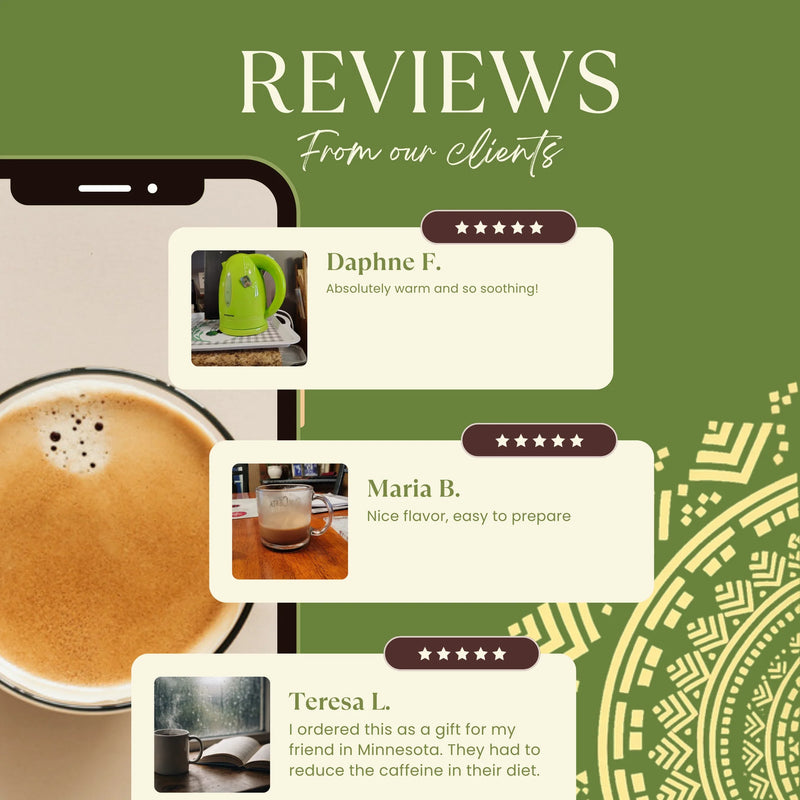 Teeccino Instant French Roast Herbal Latte Instant Latte Olive Drab Latte