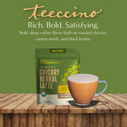 Teeccino Instant French Roast Herbal Latte Instant Latte Olive Drab Latte