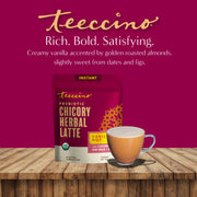 Teeccino Instant Vanilla Nut Herbal Latte Instant Latte Brown Instant Latte