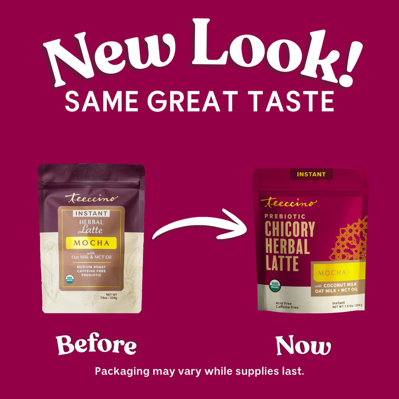 Teeccino Instant Mocha Herbal Latte Instant Latte Brown Instant Latte