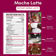 Teeccino Instant Mocha Herbal Latte Instant Latte Brown Instant Latte