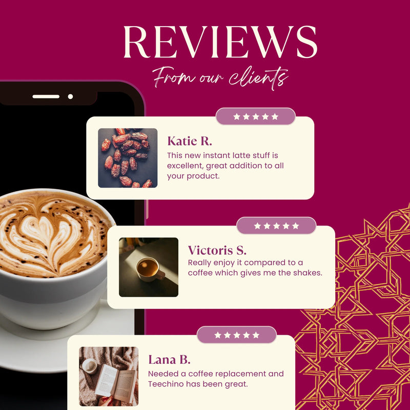 Teeccino Instant Mocha Herbal Latte Instant Latte Brown Instant Latte