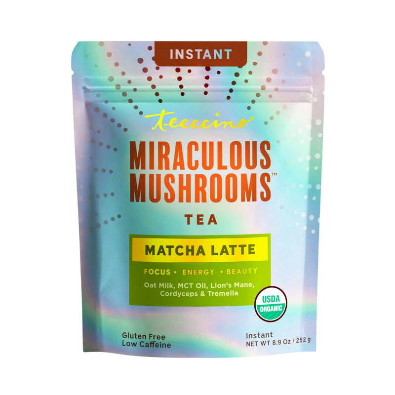 Teeccino Miraculous Mushrooms® Matcha Latte Instant Latte Lavender Latte