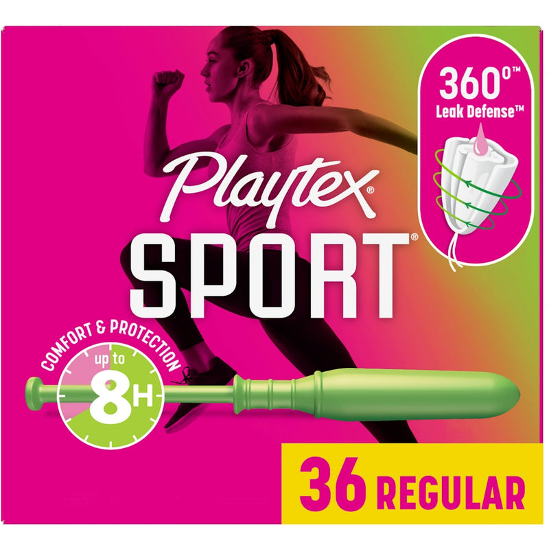 Playtex Playtex Sport Tampons, Regular Absorbency, Unscented - 36 Count Tampons Deep Pink