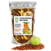 SiberianGreen.com Sea Buckthorn Berries with Apple Slices – A Nutrient-Packed Superfood (200 g) Tea & Infusions White Smoke